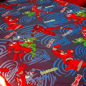 VTG 2000 Power Rangers Time Force Comforter Queen